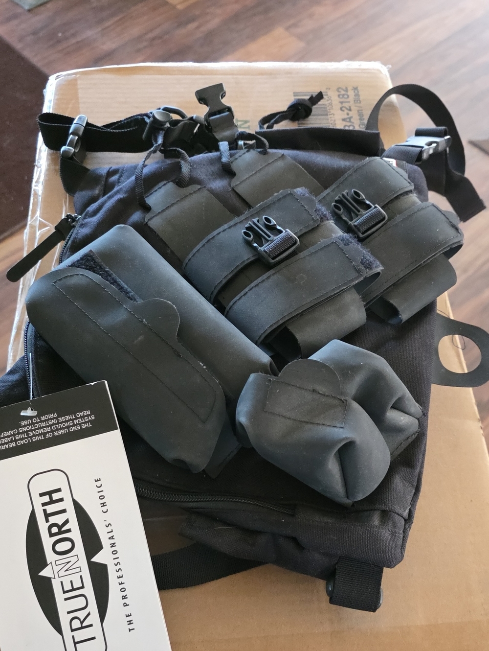Black Men’s Tactical Belt Bag with Modular Pouches